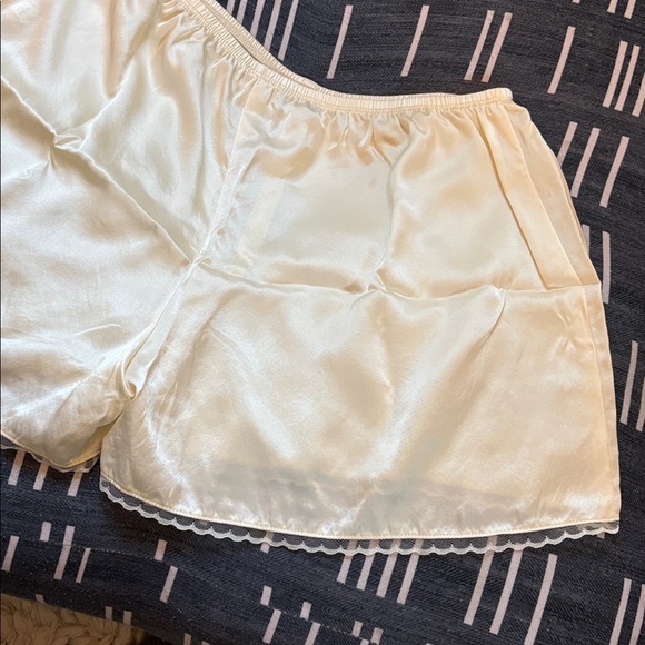 DONNI. Silk Tap Shorts in Light Yellow - Picture 11 of 17